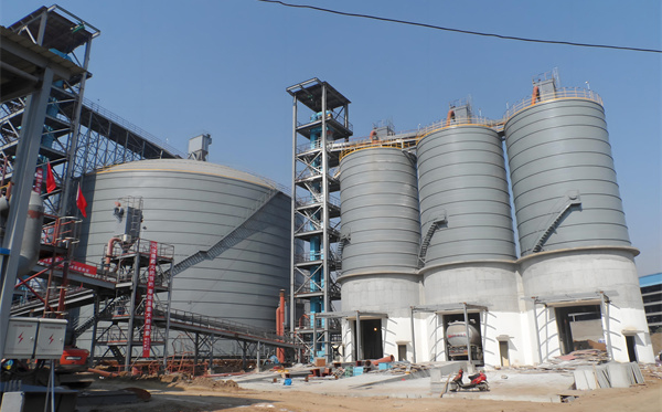 水泥鋼板倉施工現場